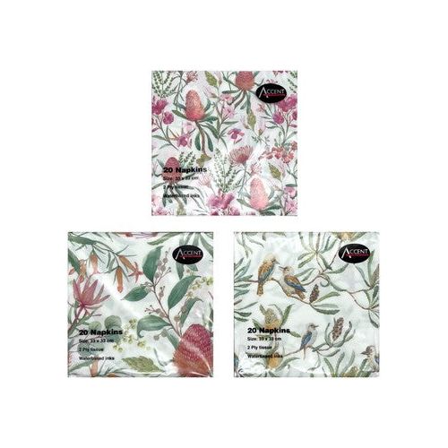 Australian Native Napkin 2Ply 33X33Cm Default Title