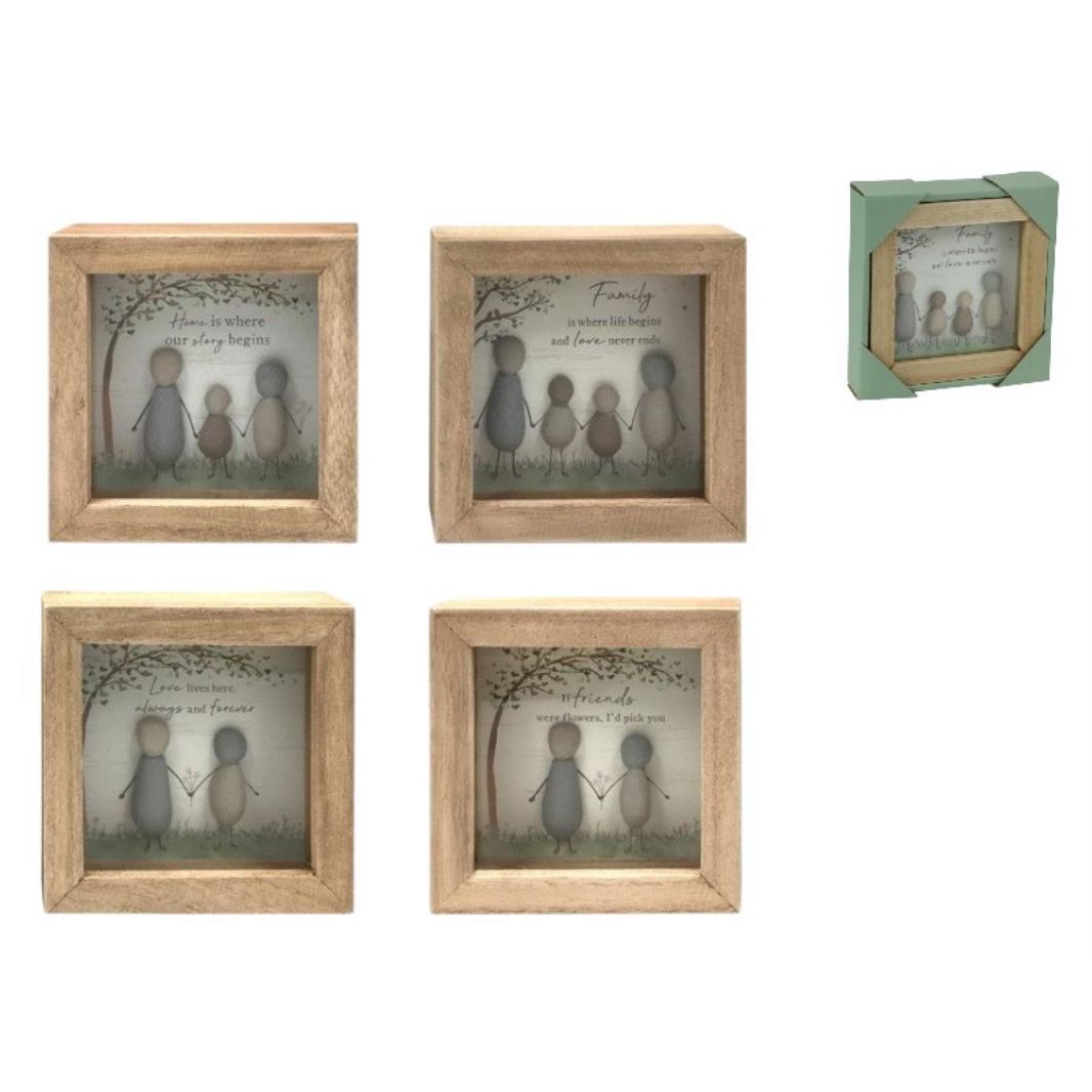 12cm Plaque w/Stone Peoplein Gift Box SKU PLQFFLH - Dollars and Sense