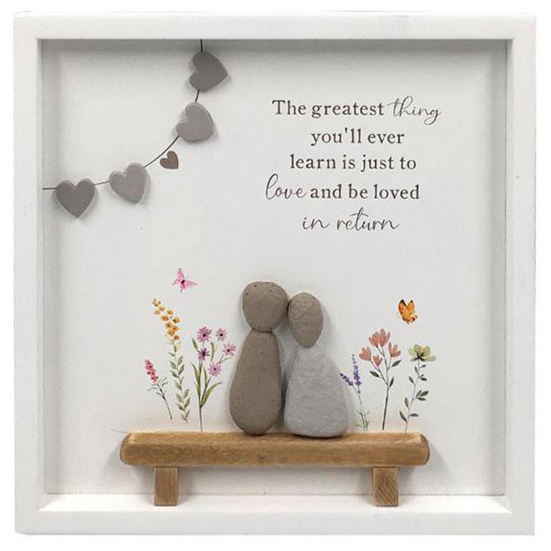 20X20Cm Couple In Hanging Plaque SKU PLQROCCO - Dollars and Sense