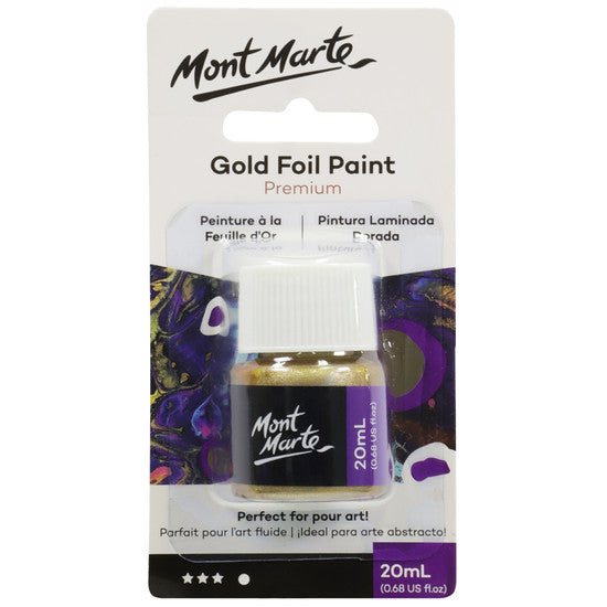 Mont Marte Premium Gold Foil Paint 20ml - Dollars and Sense