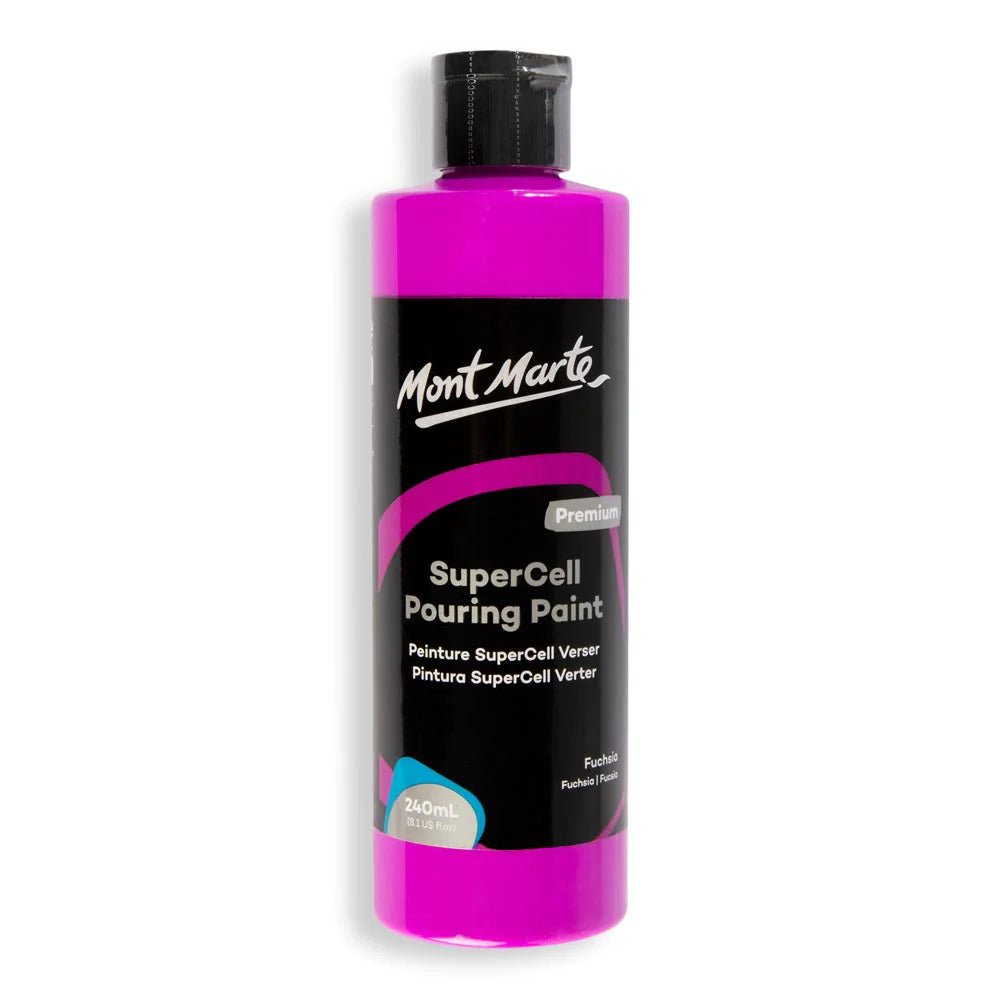 Mont Marte SuperCell Pouring Paint - Fuchsia - Dollars and Sense