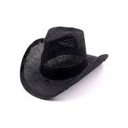 Burlap Cowboy Hat - Black - Dollars and Sense