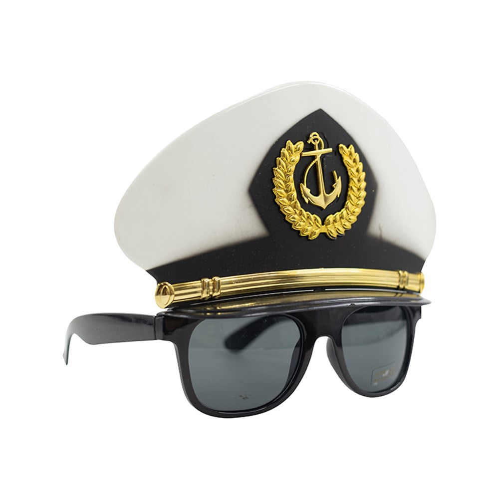 Party costume Hat & Glasses - Captain - Dollars and Sense