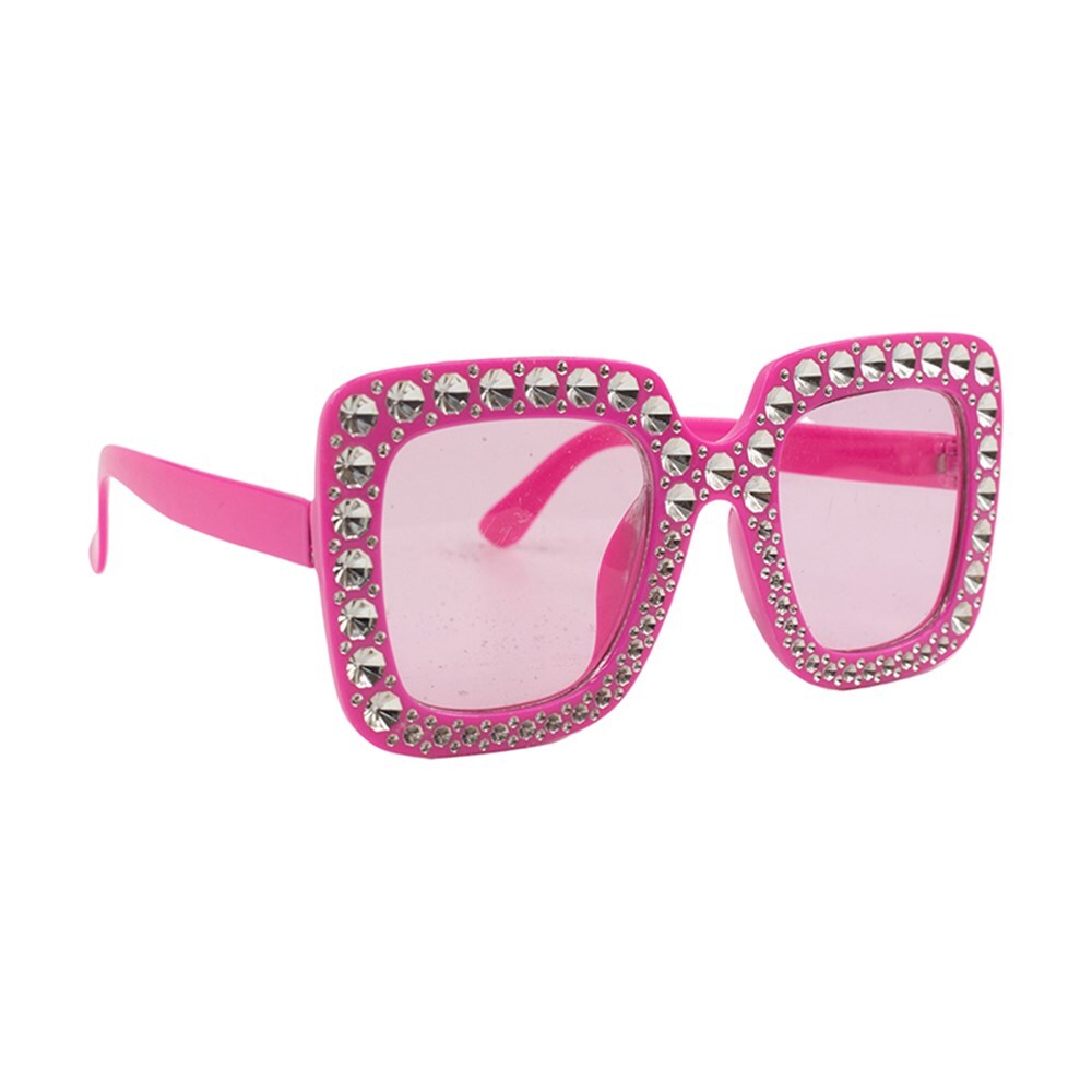 Party Glasses Bling Square - Pink