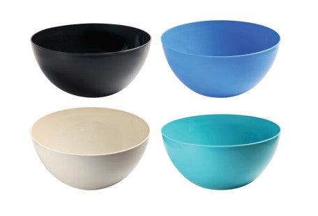 254mm Salad Bowl Assorted Colours Pk1