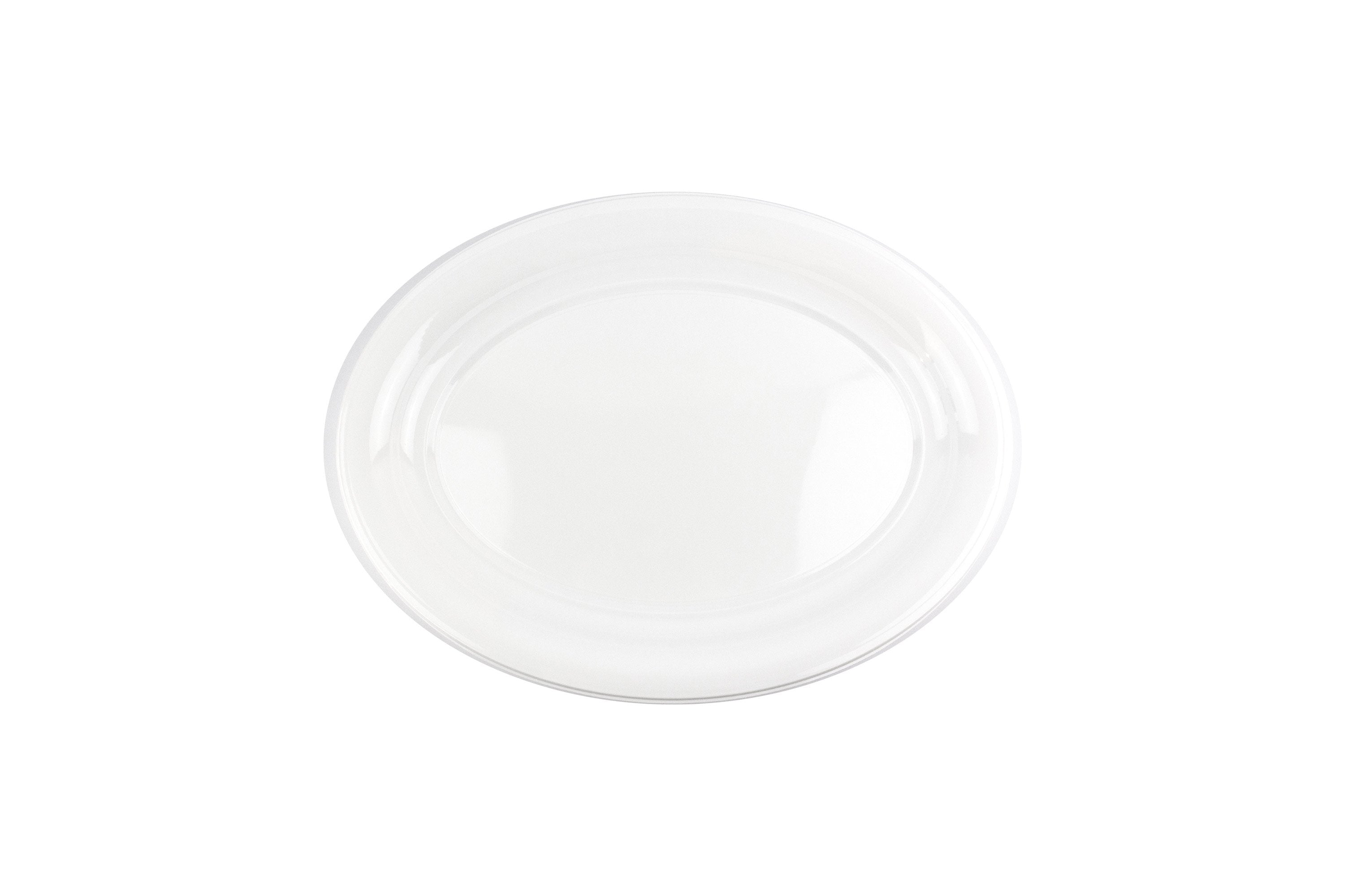 360mm x 480mm White Oval Tray Pk2