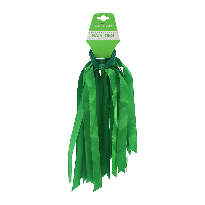 2Pk Tassel Hair Ties-Green