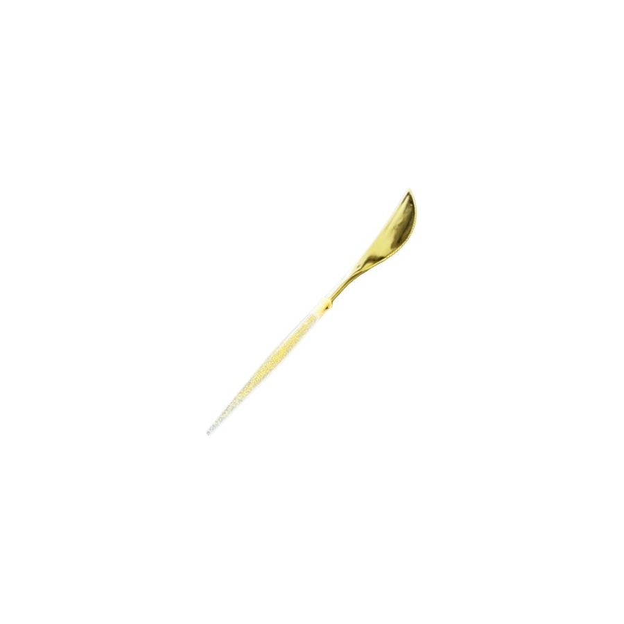 Disposable Knives - Glitter Gold - Dollars and Sense