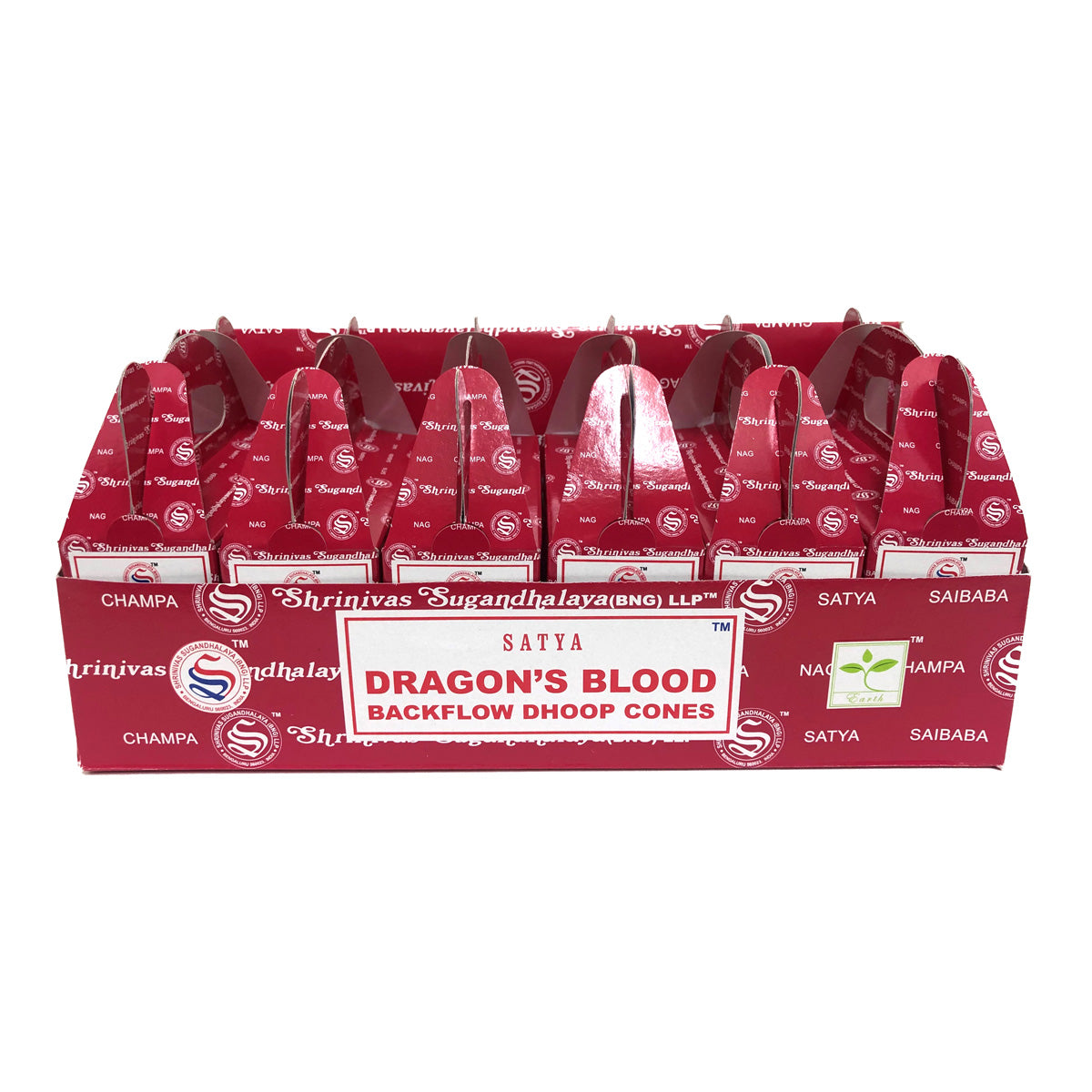 Satya Backflow Incense Cones Dragons Blood