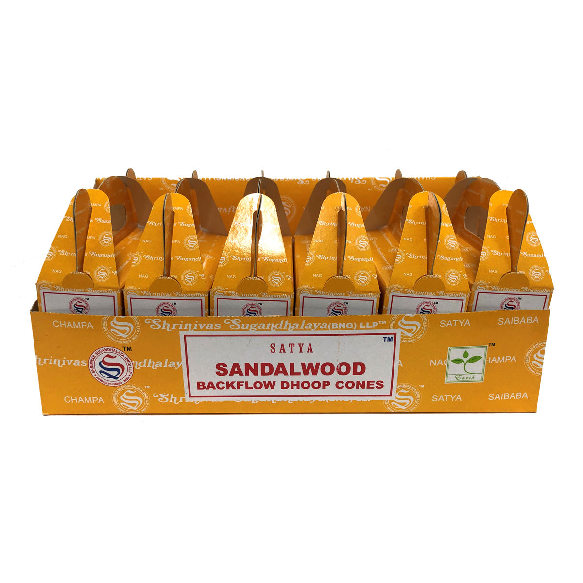 Satya Backflow Incense Cones Sandalwood
