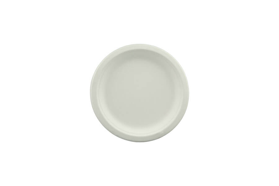 180mm Earth Sugar Cane Plate Pk10