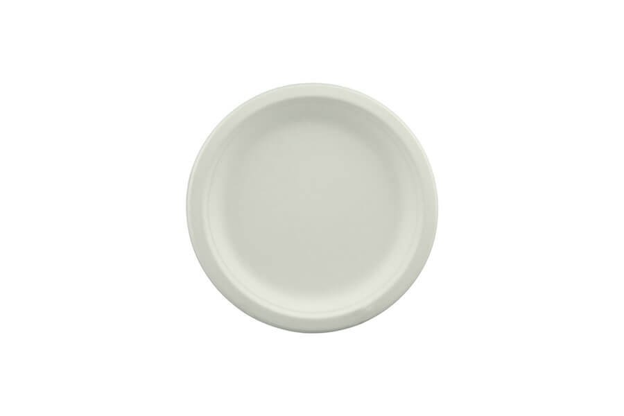 230mm Earth Sugar Cane Plate Pk25