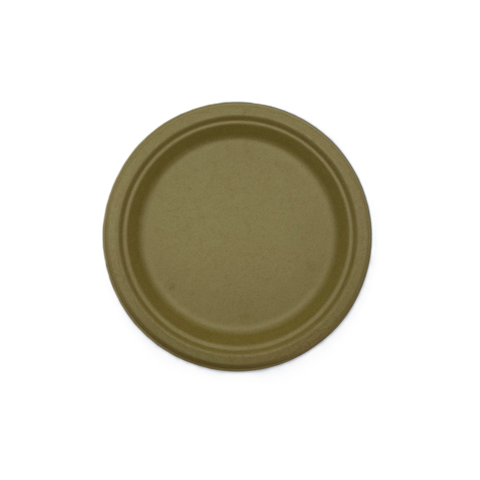 225mm Sugar Cane Plate Beige Pk25