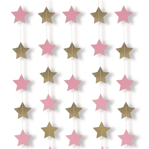 Star Garlands - Pink & Champagne - Dollars and Sense