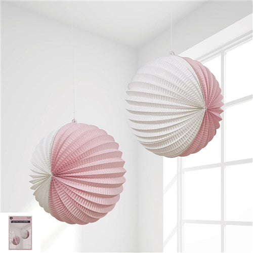 Accordion Lanterns - Pink - Dollars and Sense