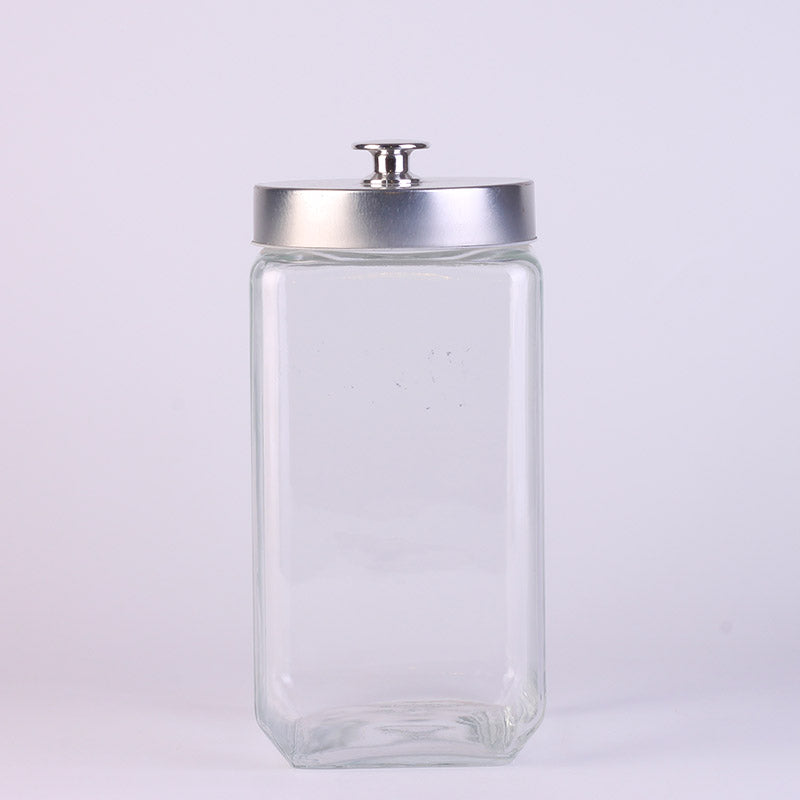 Glass Stroage Jar with Metal Lid 2100ml