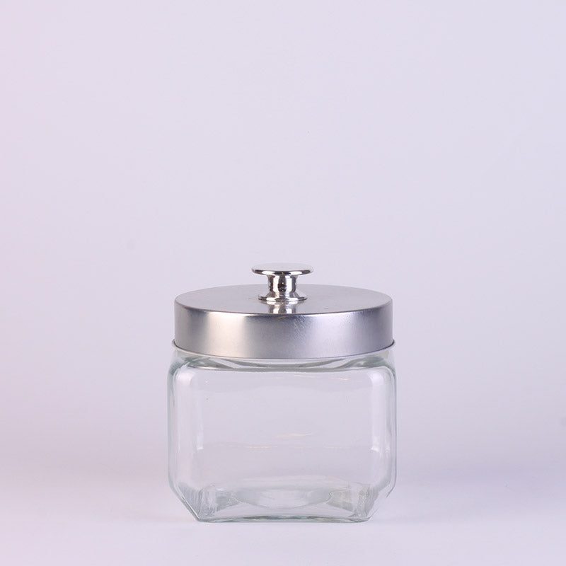Glass Stroage Jar with Metal Lid 800ml