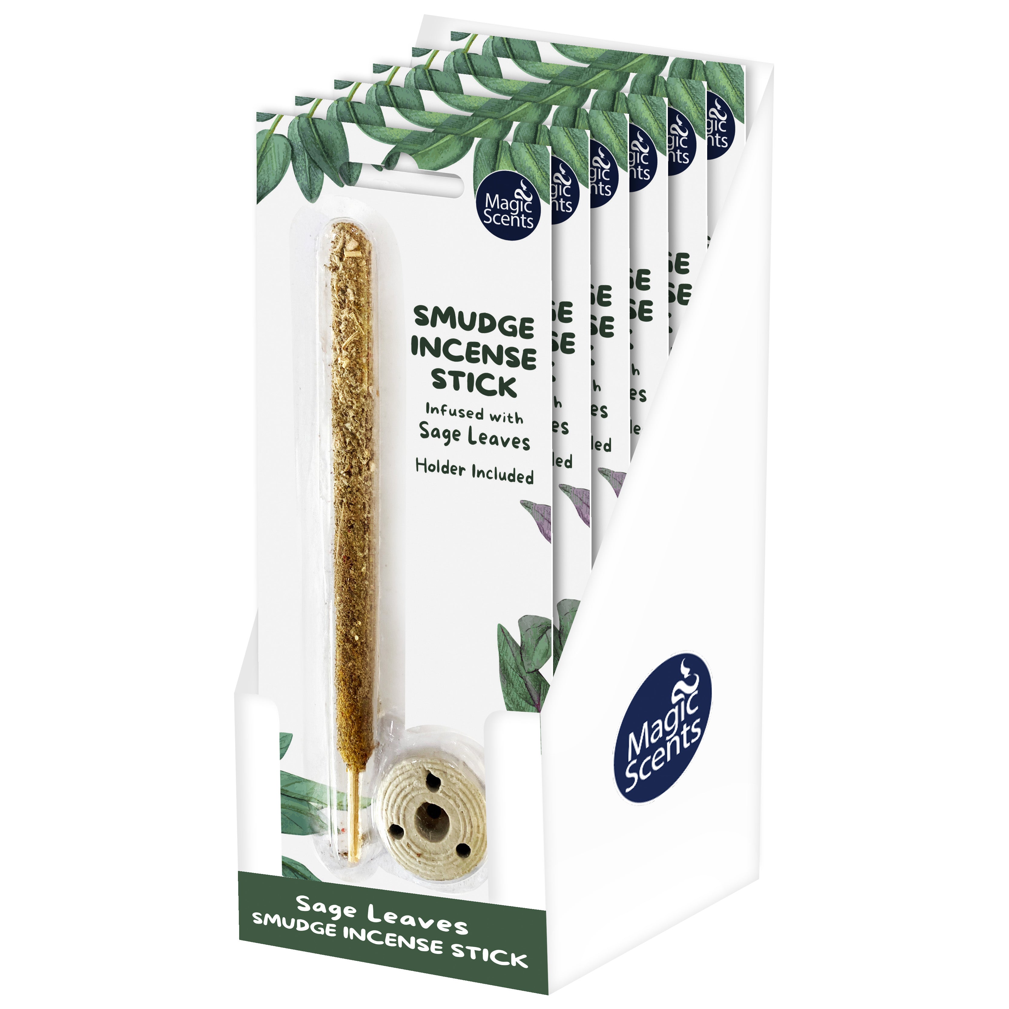 Magic Scents Smudge Incense with Sage Leaves
