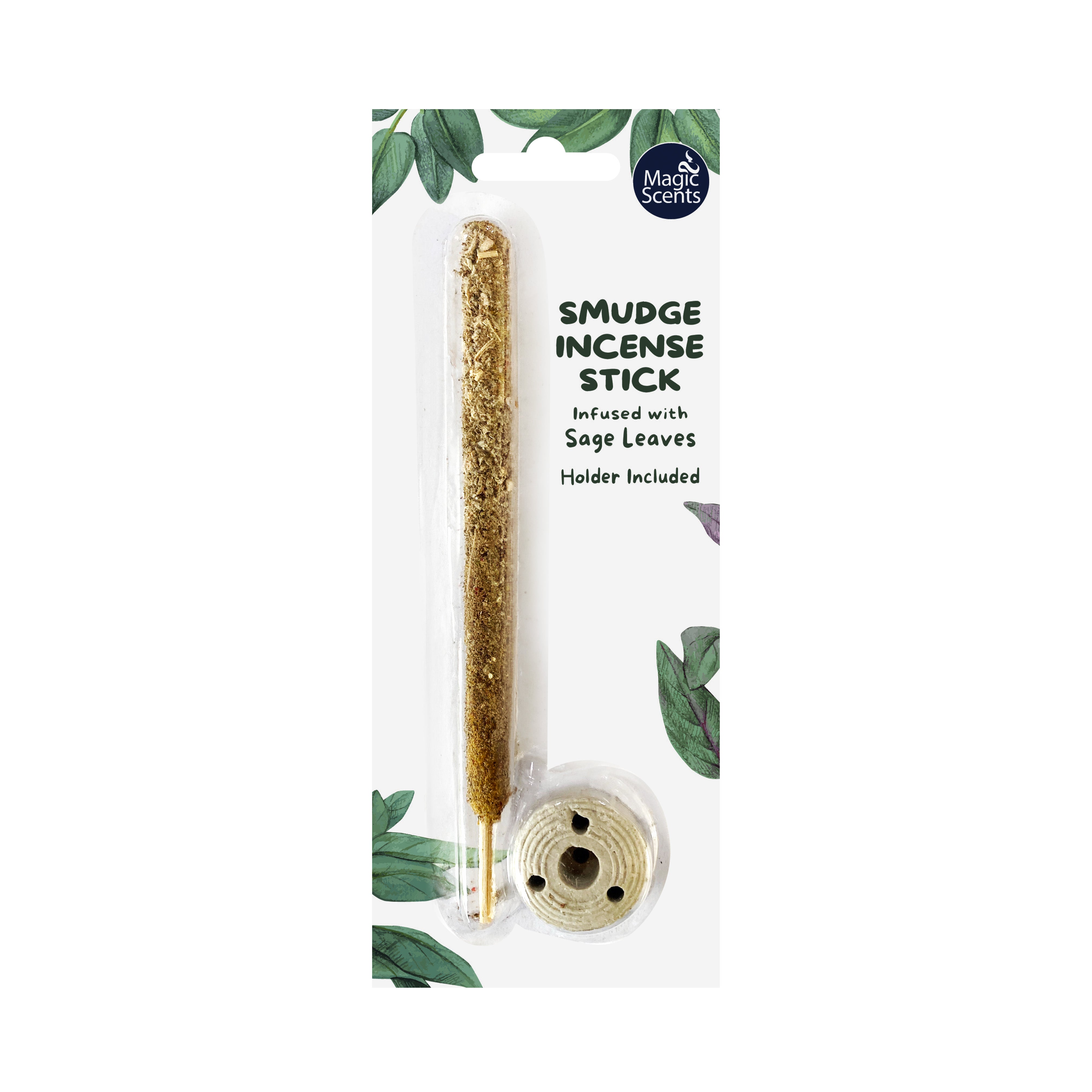 Magic Scents Smudge Incense with Sage Leaves