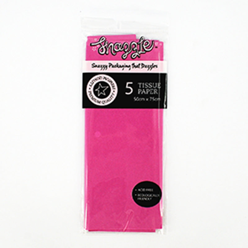 5Pk 50X70Cm Hot Pink Tissue Wrap