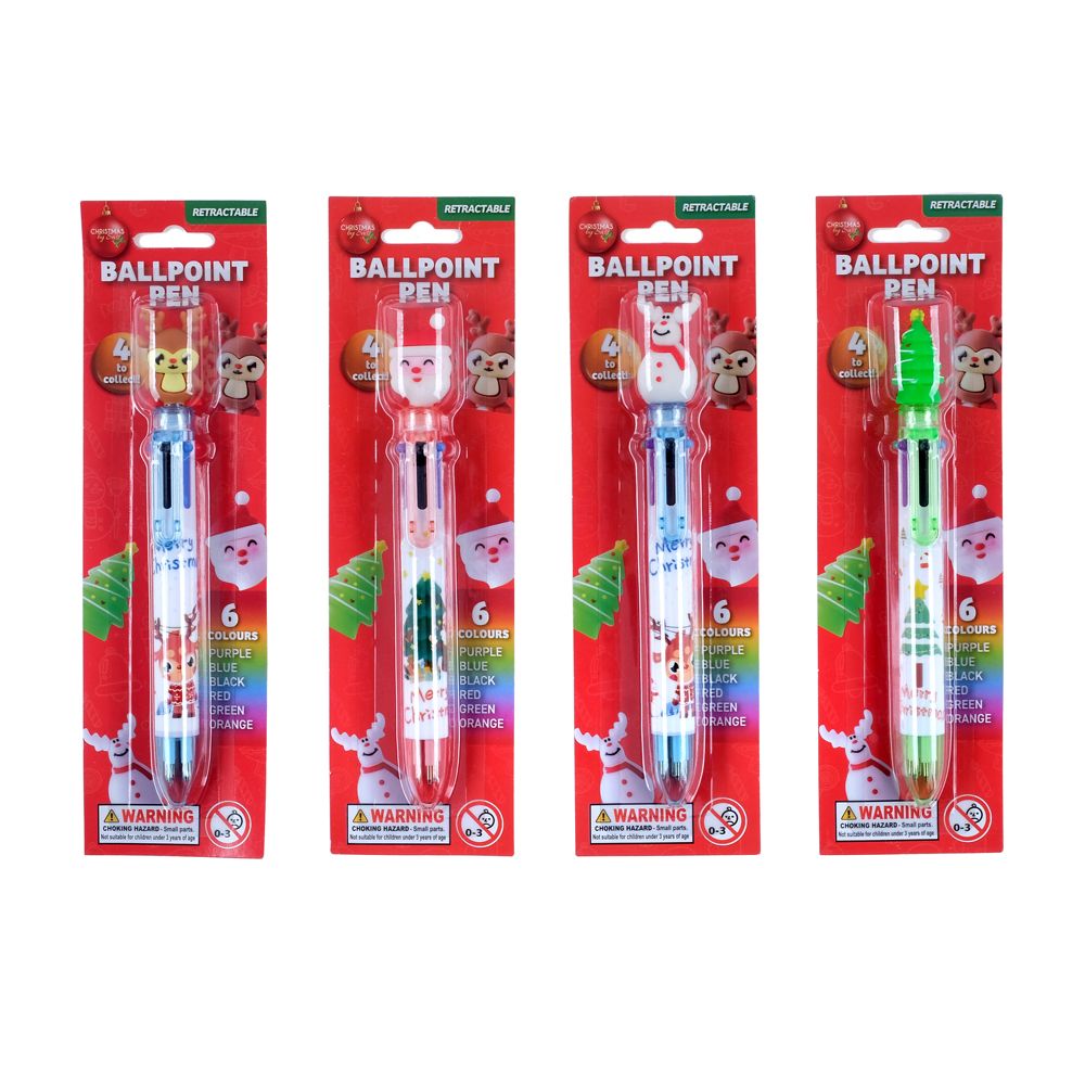 Christmas Ballpoint Pen - 6 Colour Changing - Dollars and Sense