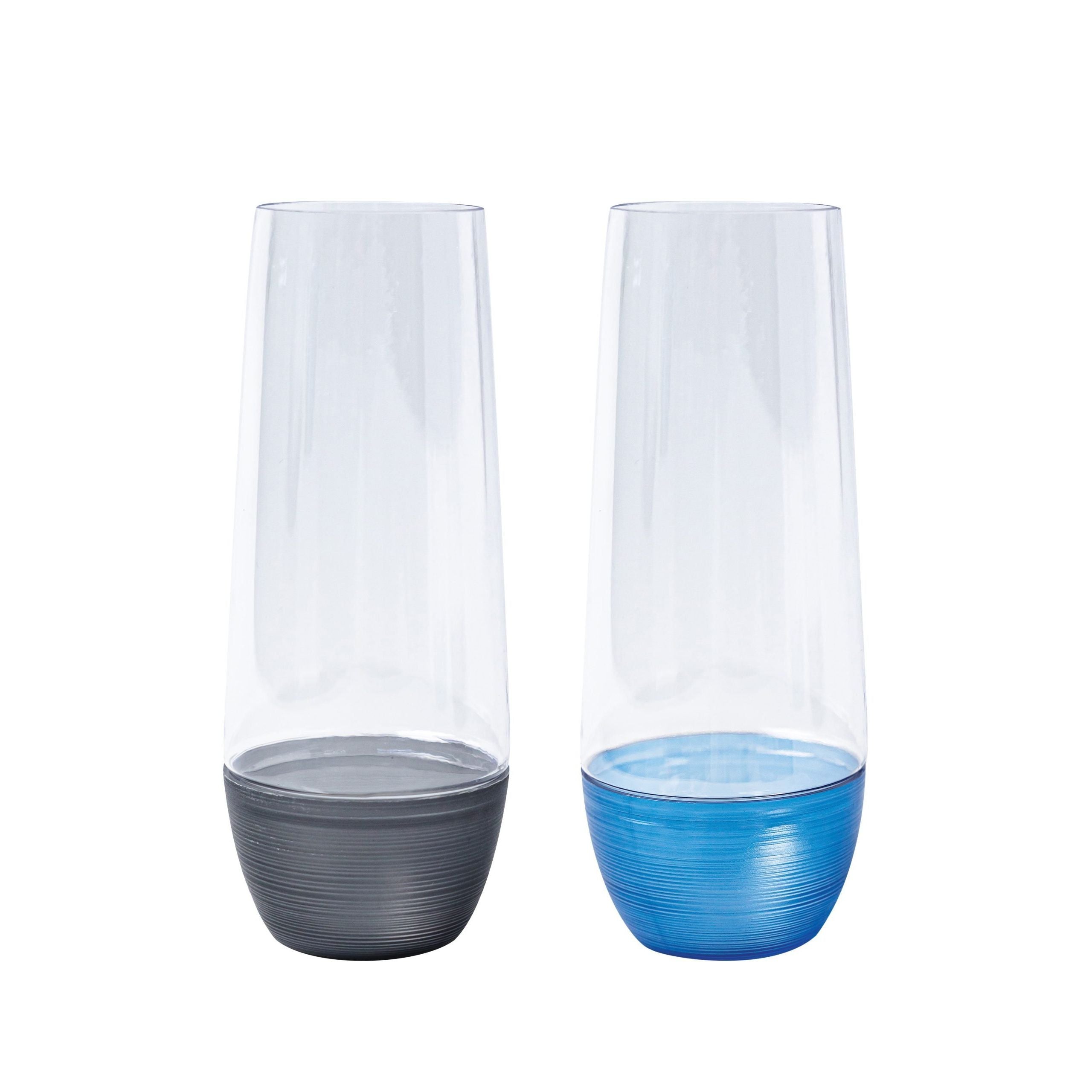 250mL Stemless Champagne Glass Asst Cols Pk1