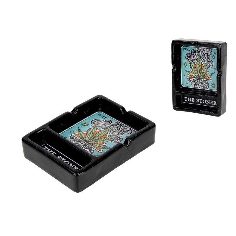 13cm The Stoner Ashtray - Ceramic SKU STONEASH - Dollars and Sense