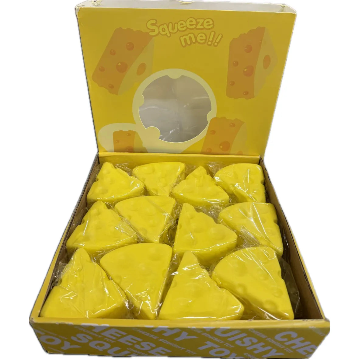 Cheese Squish Triangle Squishy Toy 7cm from Dollars and Sense