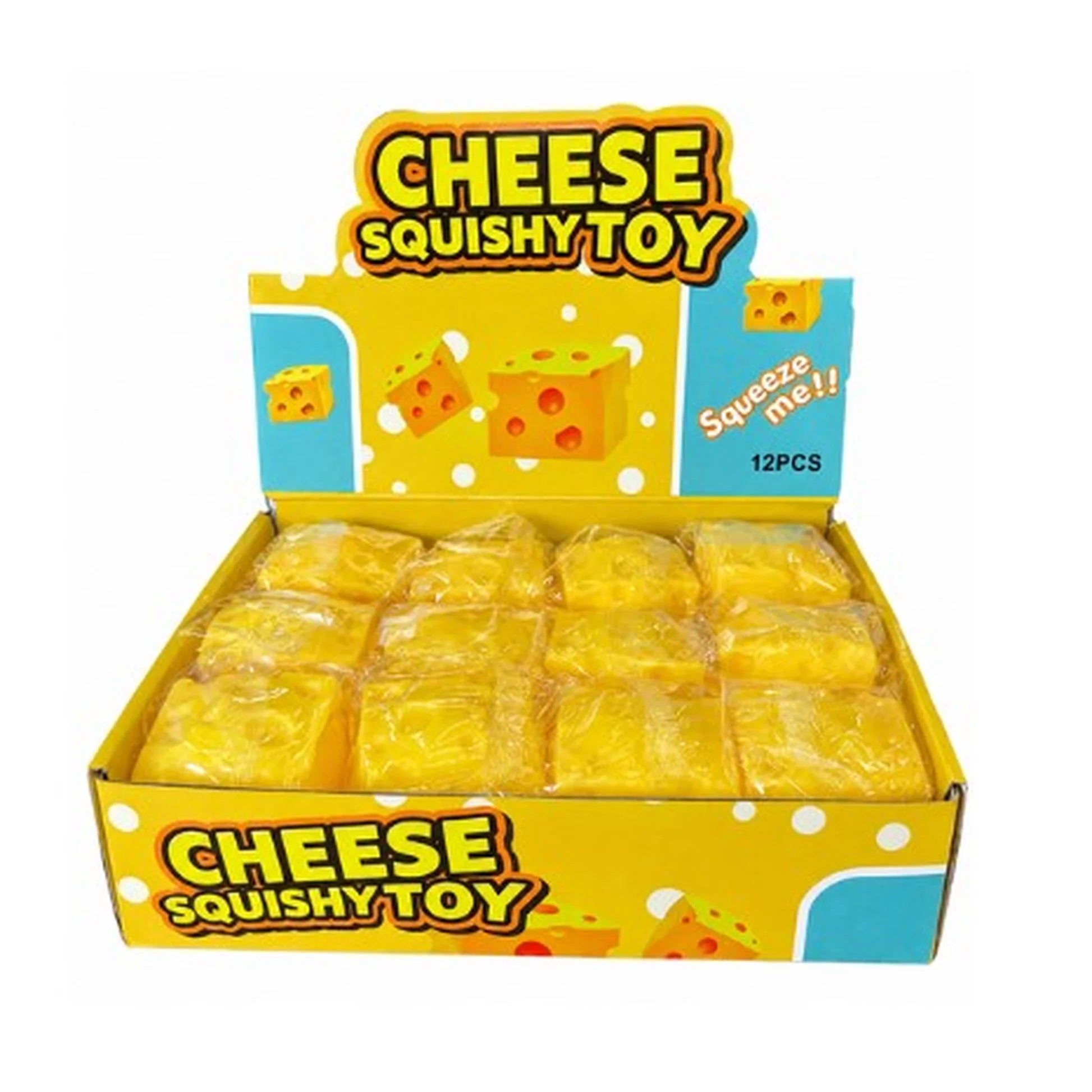 Cheese Squish Squishy Toy 7.5cm from Dollars and Sense