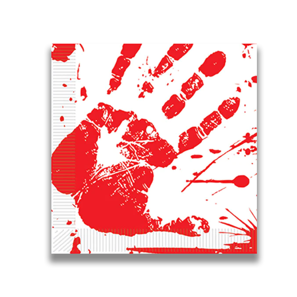 Halloween Bloody Dinner Napkins - Dollars and Sense