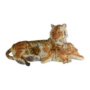 Laying Tiger Cub Family - Dollars and Sense