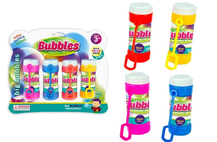 4pce Bubbles With Blower 4x55ML