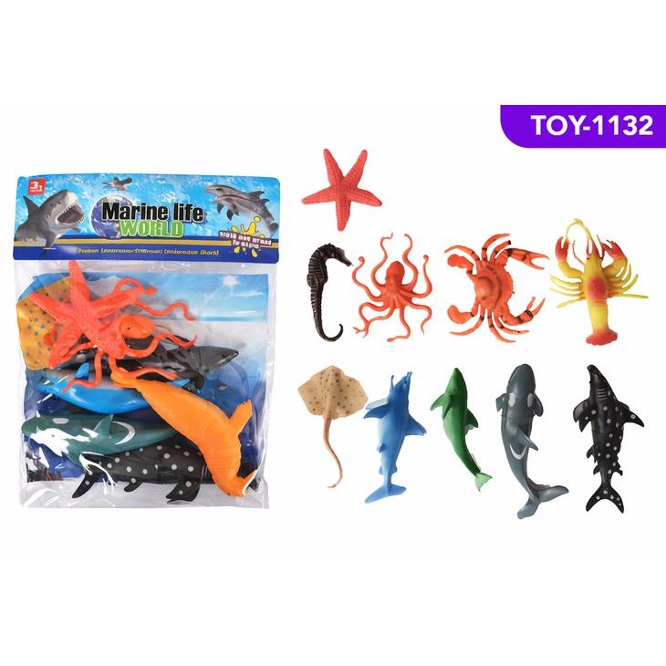 Marine Ocean Life World Animal Set SKU TOY-1132 - Dollars and Sense