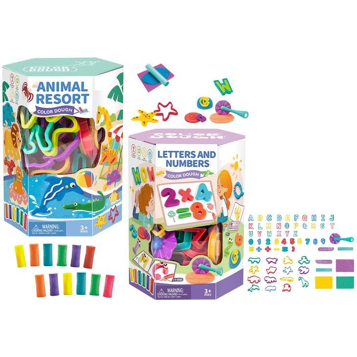 Colored Dough - Animals or Letters & Numbers - Dollars and Sense