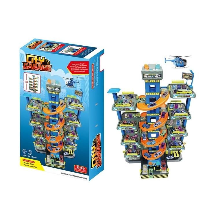 75Pcs Large ParkingTrack Playset Lt/Snd - Dollars and Sense