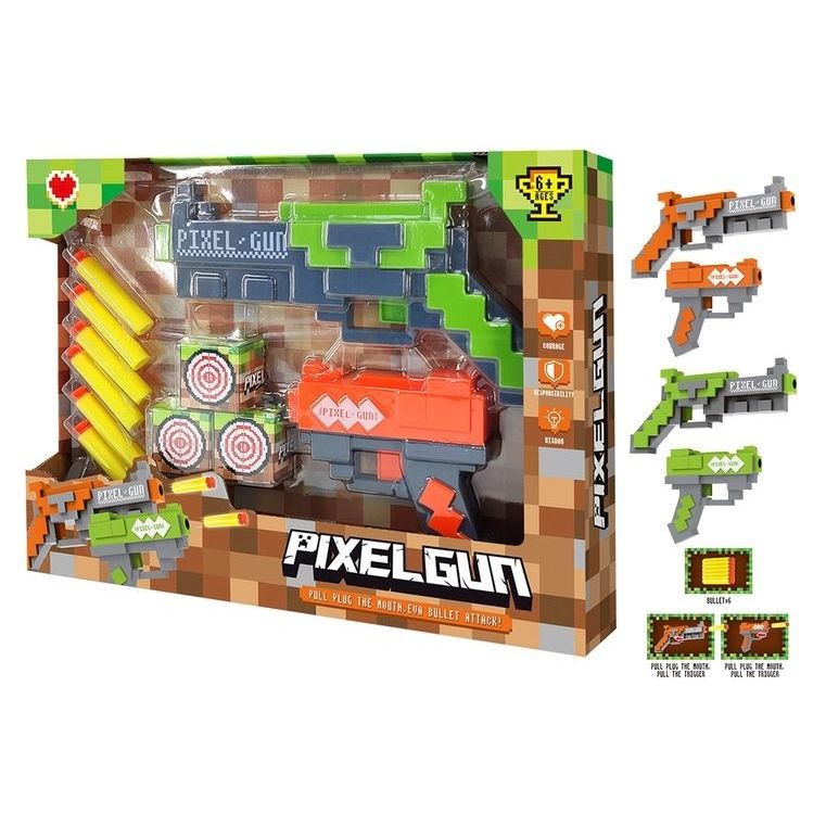 11pce Gun w/Soft Bullets & Target 25cm - Dollars and Sense