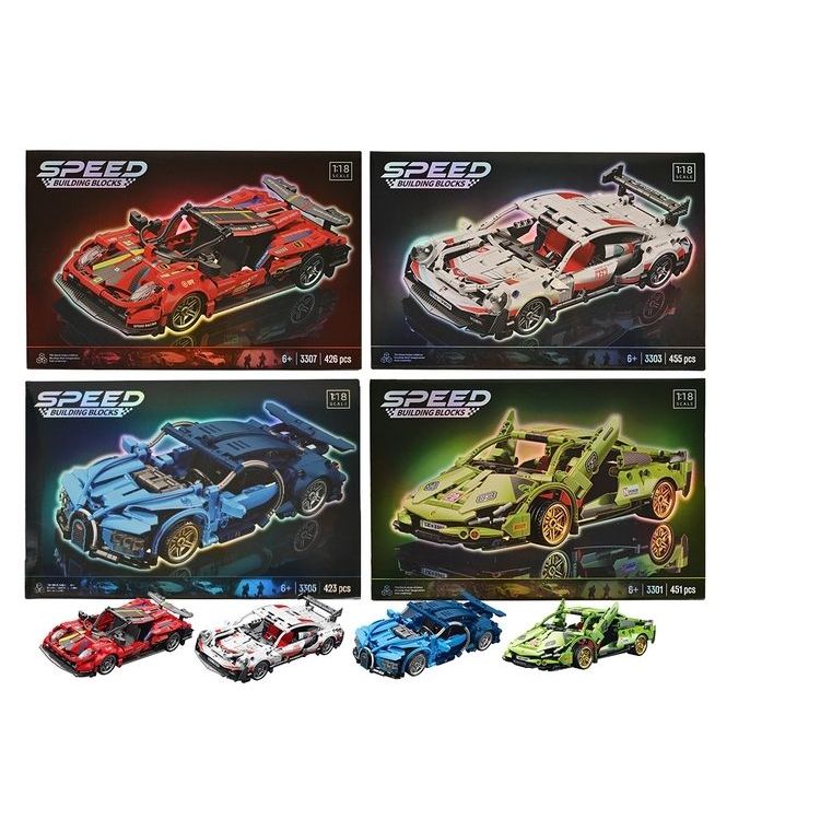 423-455PC SUPER CAR BUILDINGBLOCKS 4ASTD - Dollars and Sense