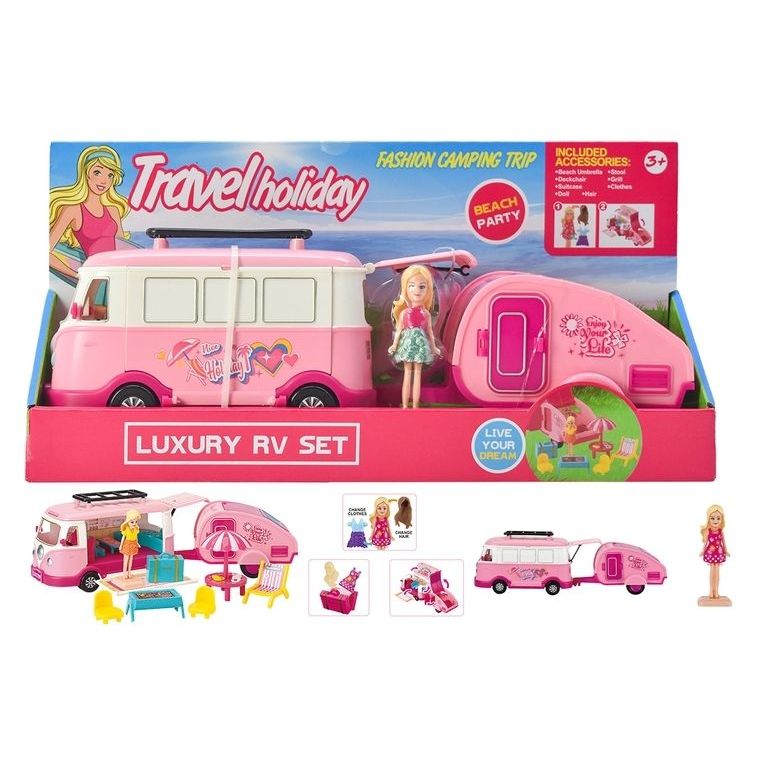 10pc Small Doll w/Luxury RV Set - Dollars and Sense