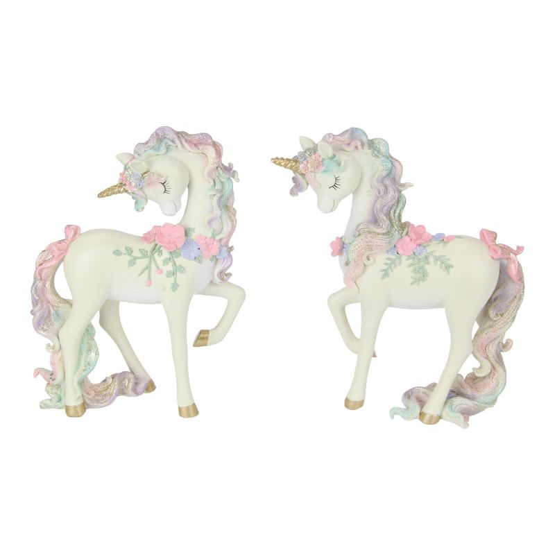 Standing Unicorn with Floral Finish - Dollars and Sense