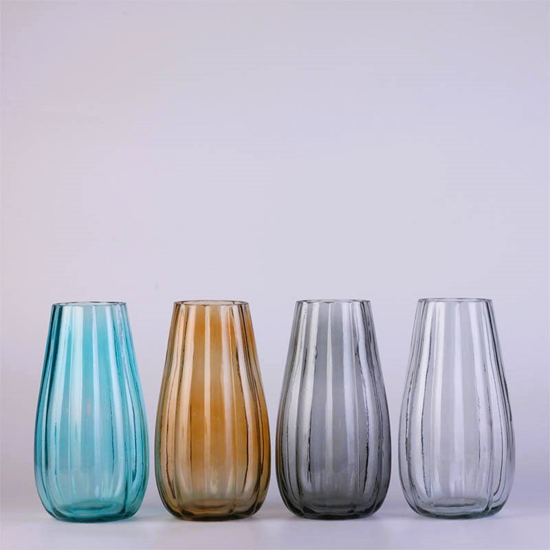 Glass Vase Coloured 11x23.5cm