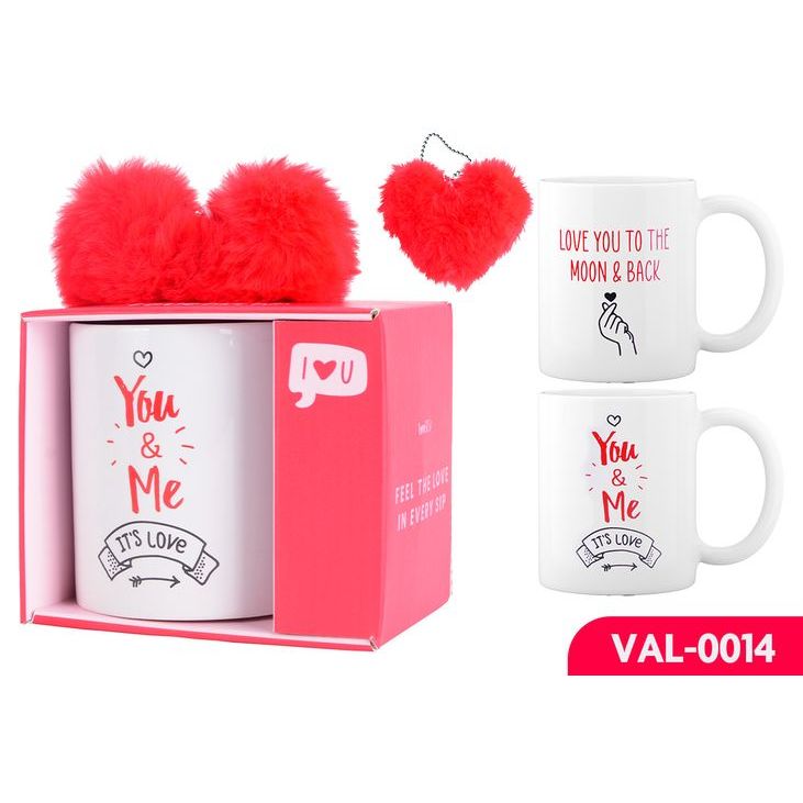 1Pc Love Coffee Mug & Heart Plushie