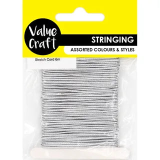 Elastic Thread - Silver - Dollars and Sense