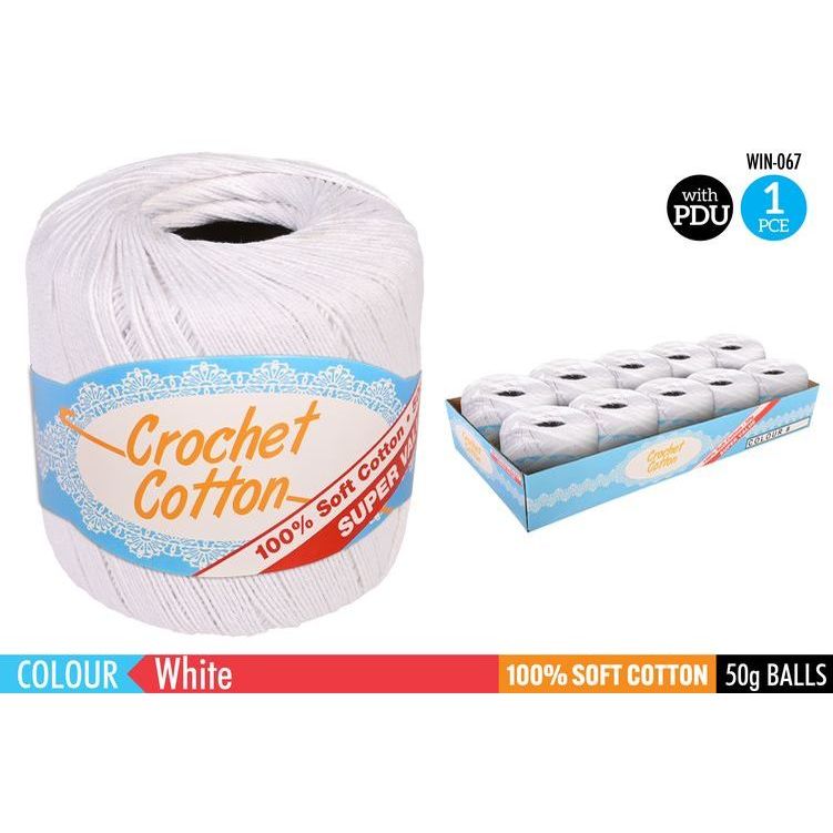 Crochet Cotton - white