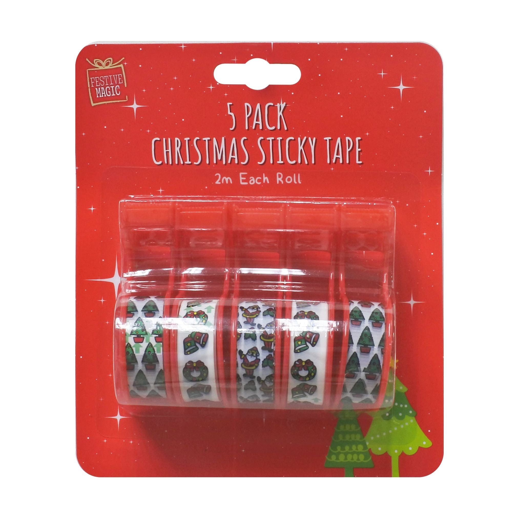 Christmas - Sticky Tape with Dispenser - Dollars and Sense