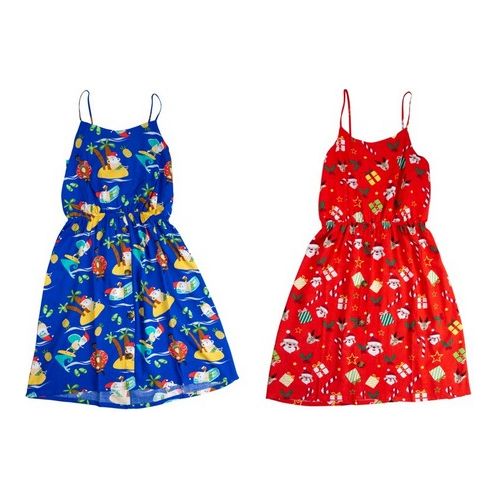 Christmas Hawaiian Dress Girls Default Title