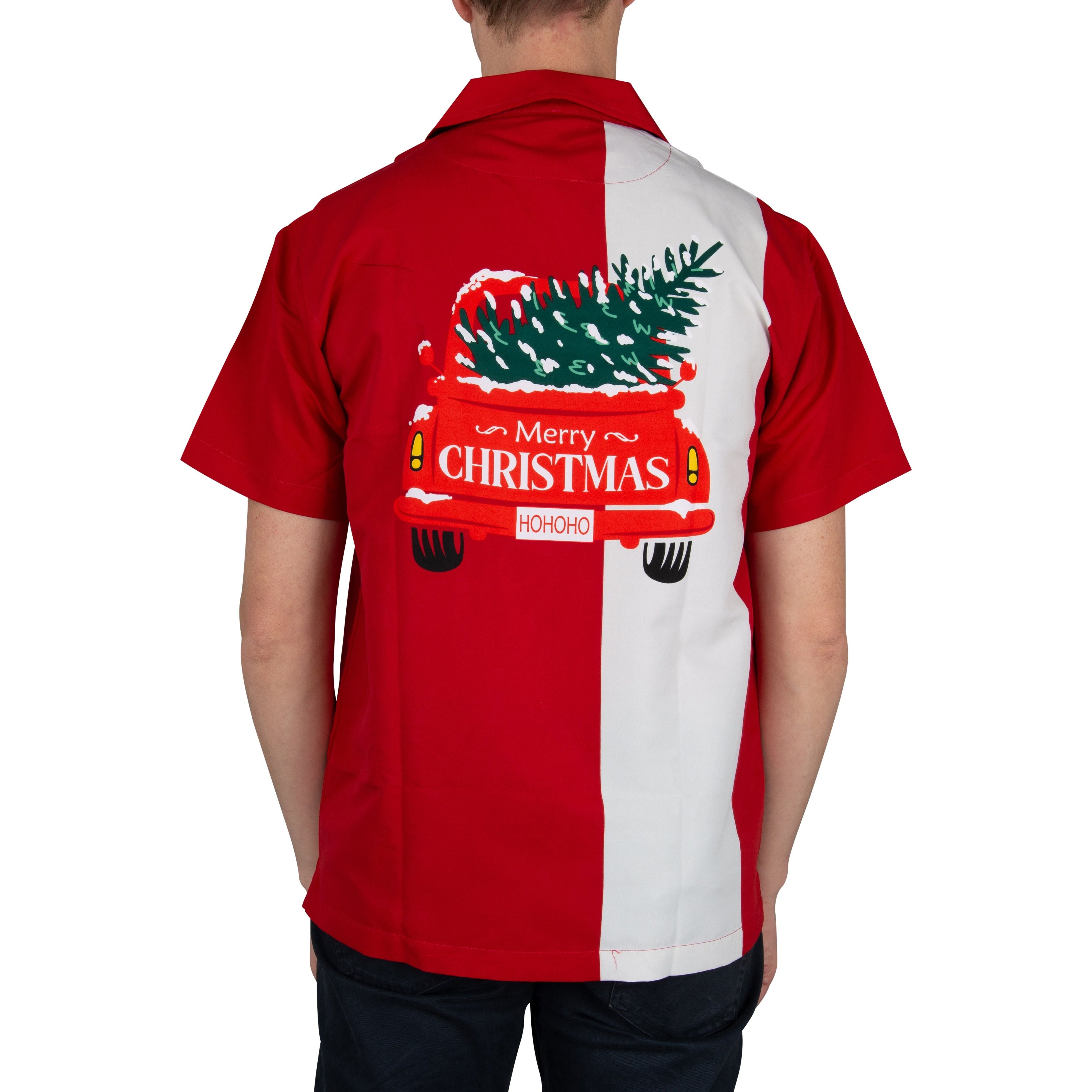 Charlie Sheen Retro Christmas Bowling Shirt - Men - Dollars and Sense