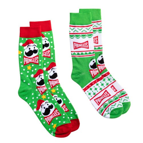 Xmas Socks Pringles Mens Crew Folded 2pk Default Title