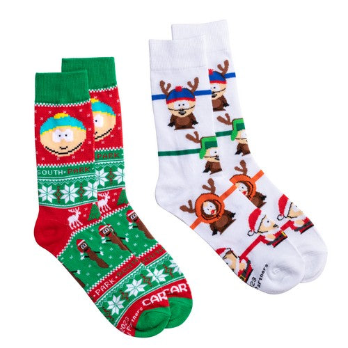 Xmas Socks South Park Mens Crew Folded 2pk Default Title