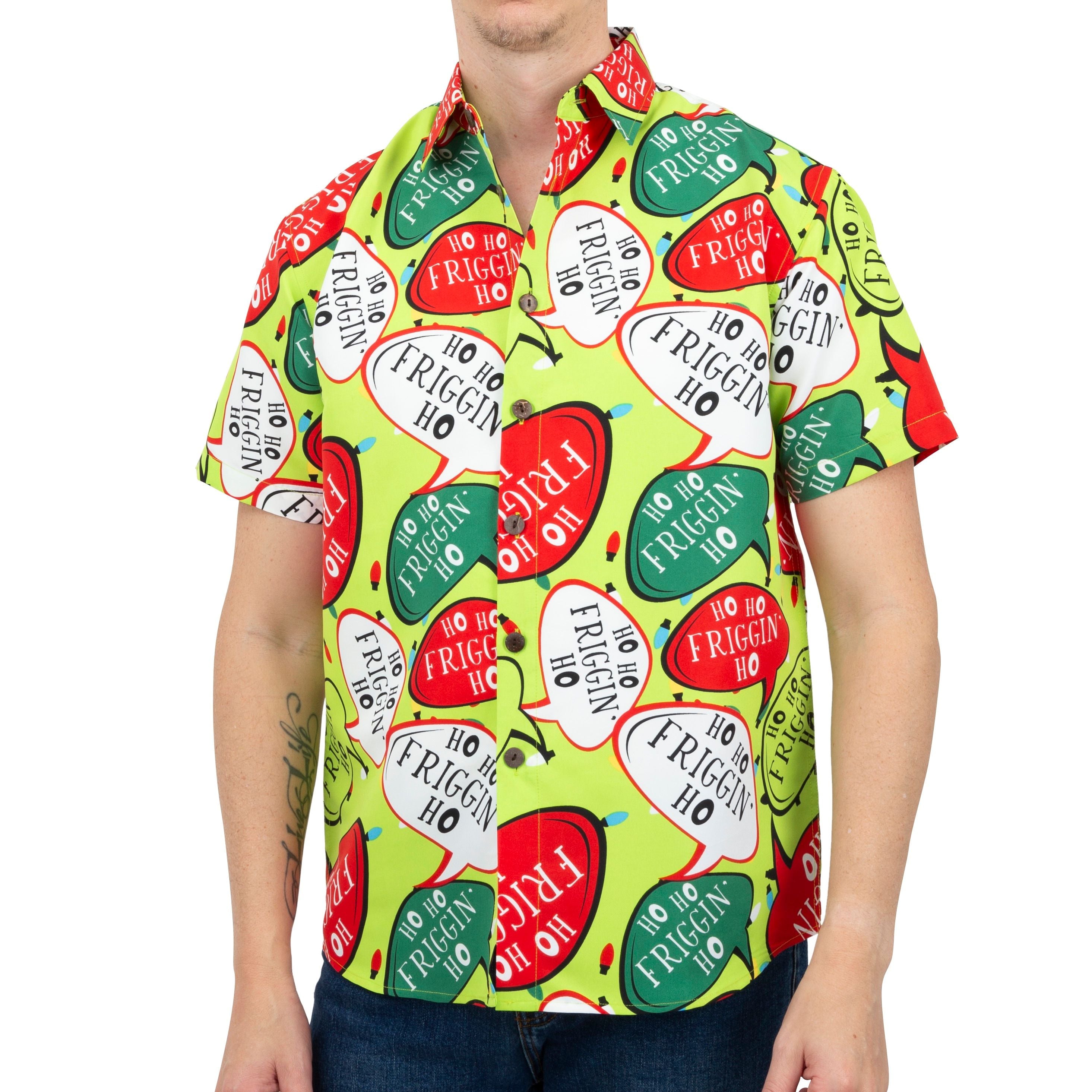Christmas Mean Green Shirt Mens Asst