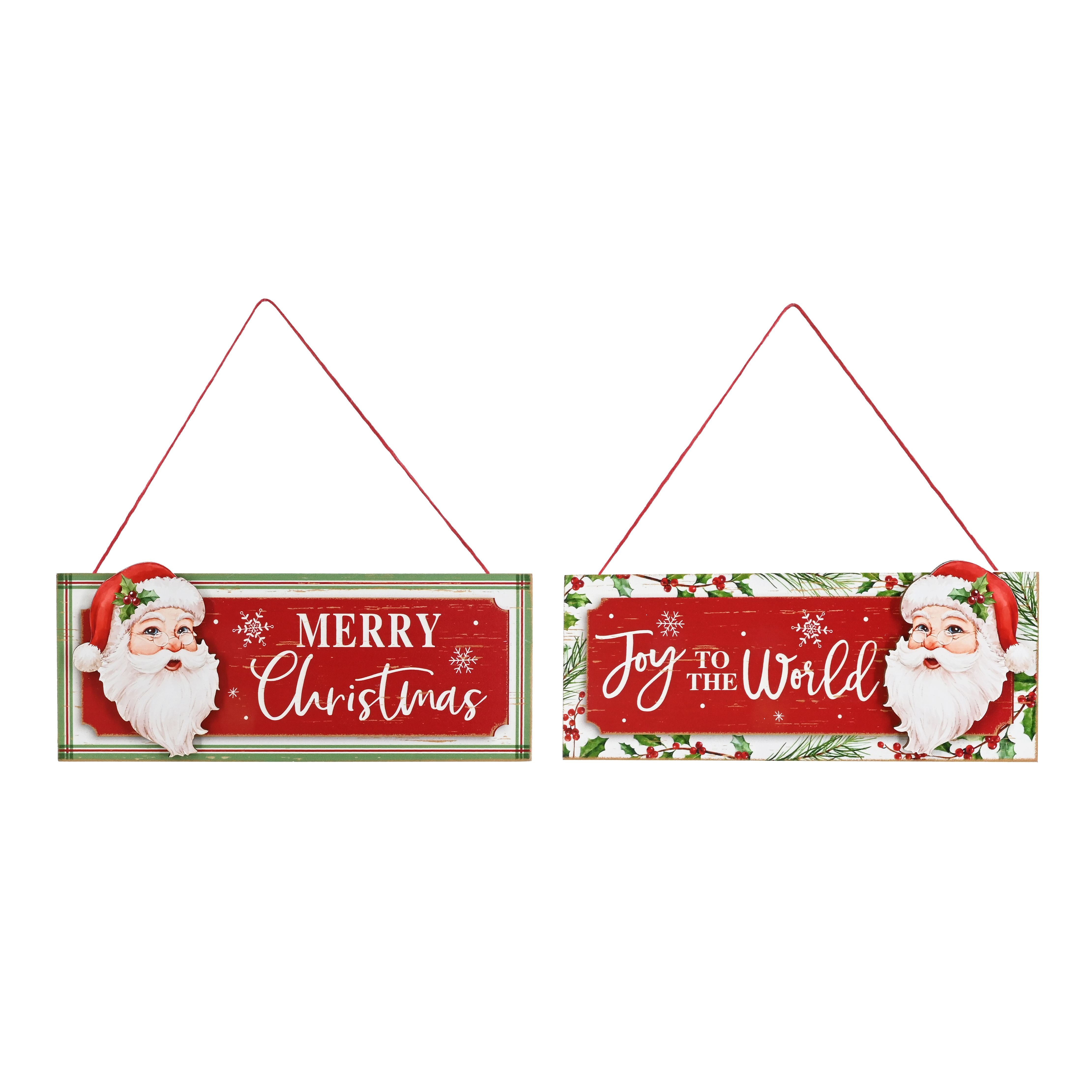 Hanging Santa Plaque